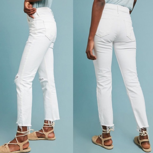 MOTHER DENIM The Flirt Ankle Chew Jeans NWT Sz 32 - Picture 3 of 16